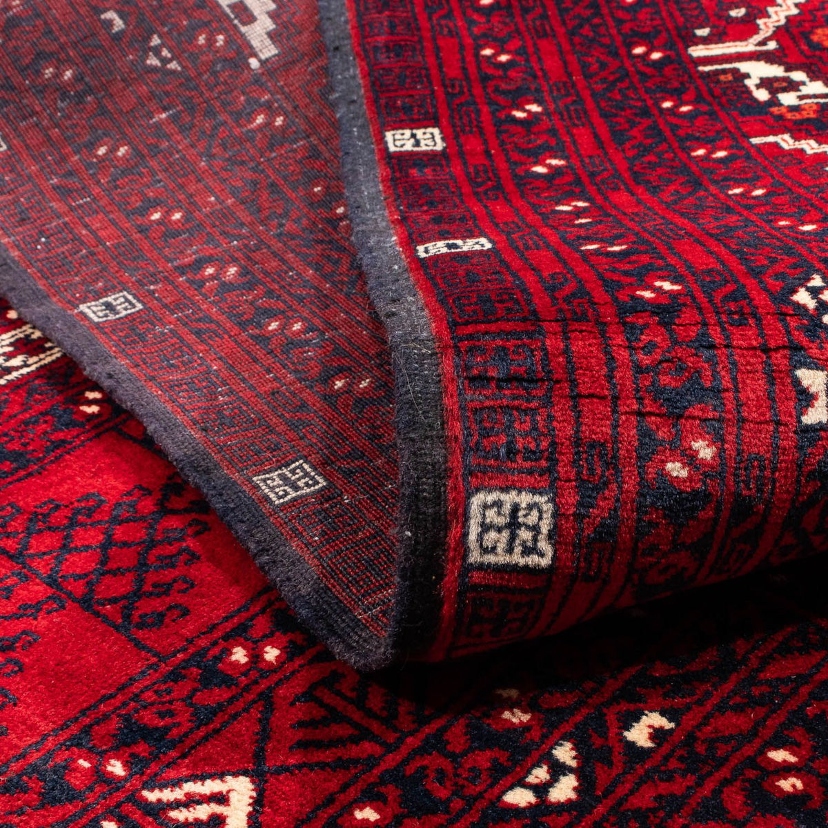 Turkaman tapijt - 237 x 156 cm - donkerrood