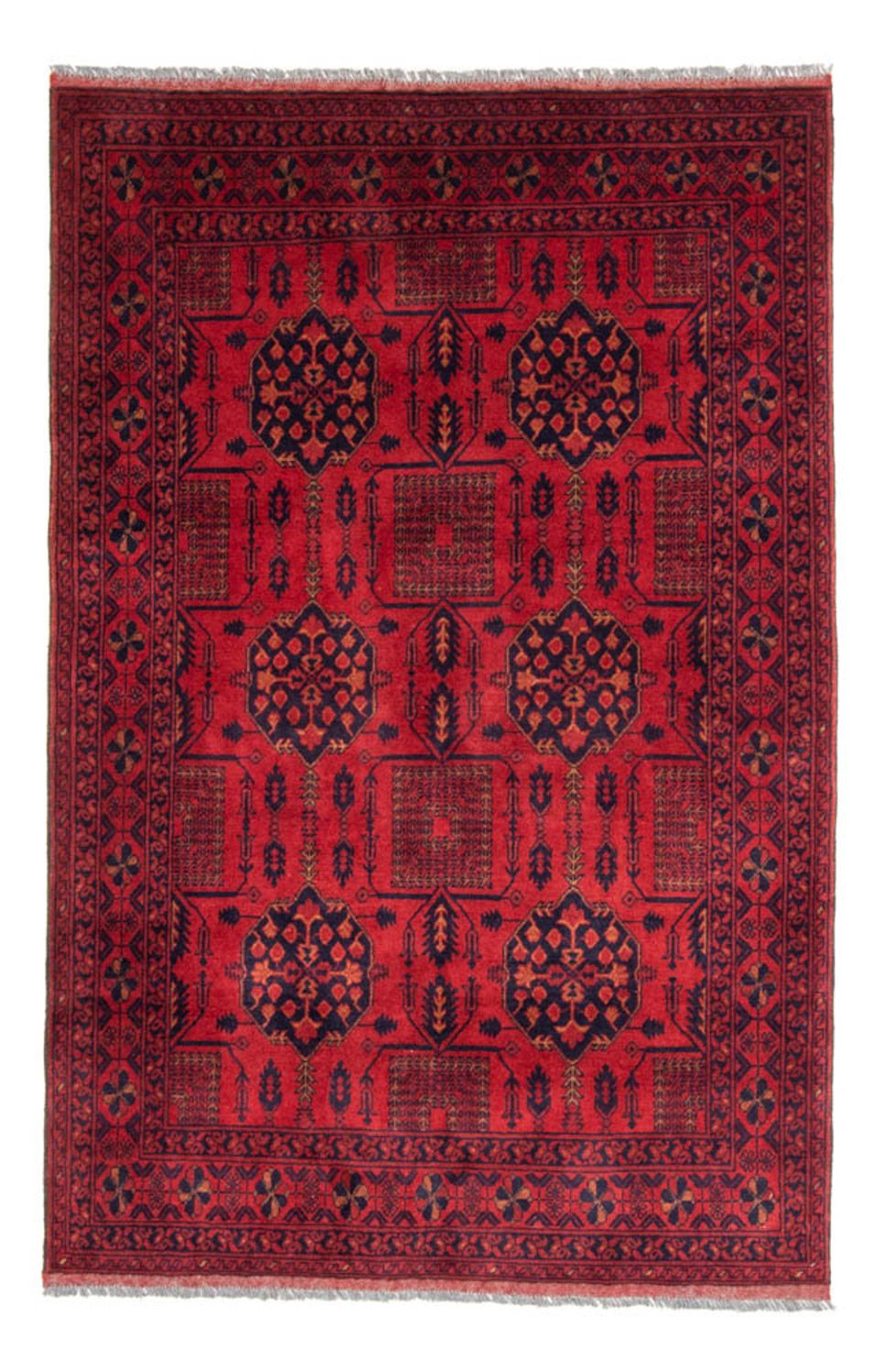Afghaans tapijt - Kunduz - 196 x 130 cm - rood