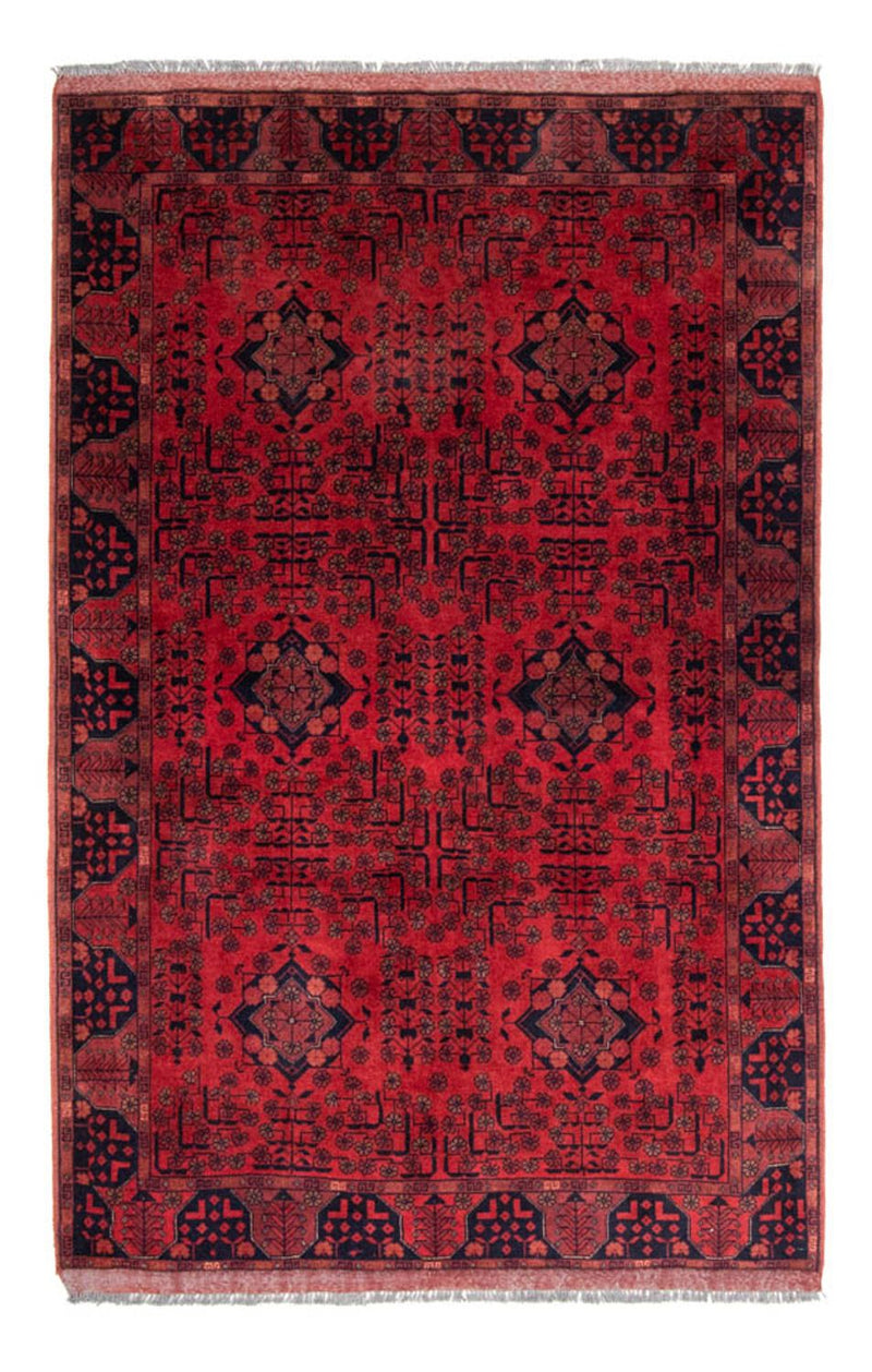 Afghaans tapijt - Kunduz - 200 x 130 cm - rood