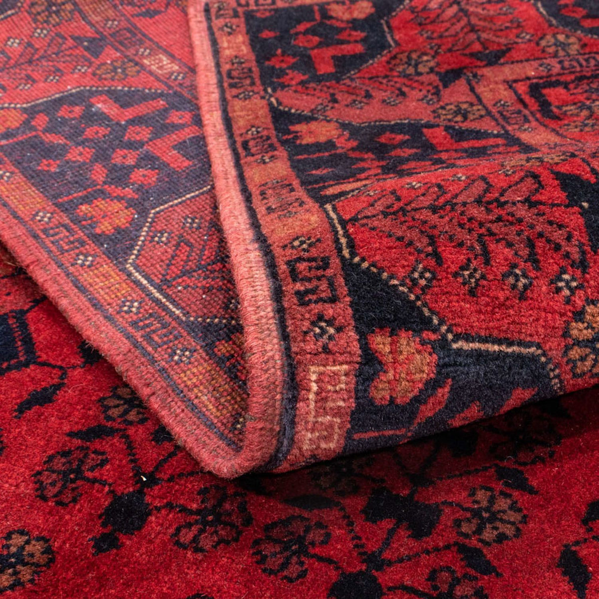 Afghaans tapijt - Kunduz - 200 x 130 cm - rood