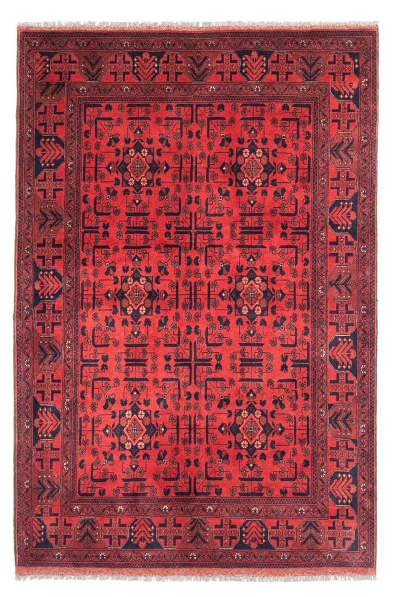 Afghaans tapijt - Kunduz - 190 x 130 cm - rood