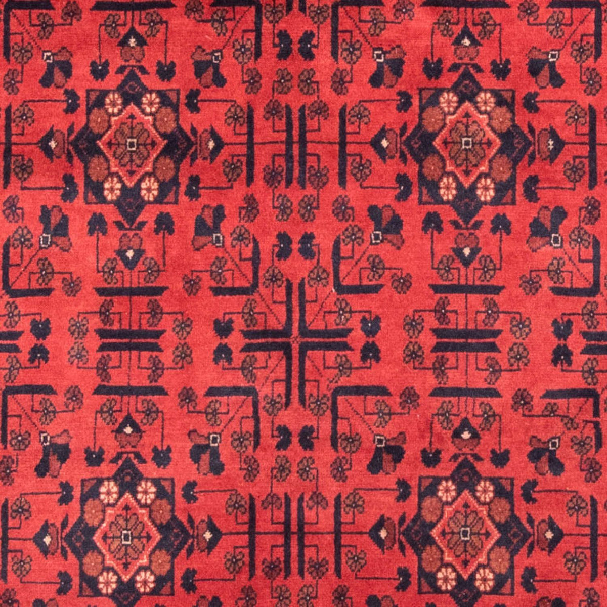 Afghaans tapijt - Kunduz - 190 x 130 cm - rood
