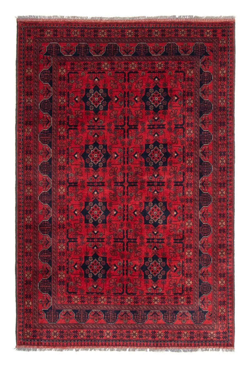 Afghaans tapijt - Kunduz - 188 x 129 cm - rood