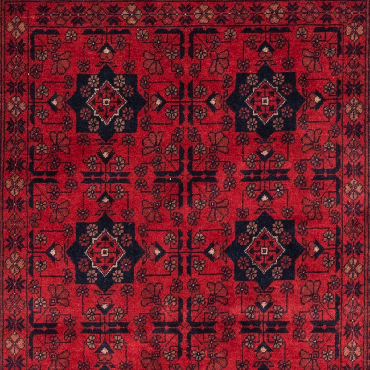 Afghaans tapijt - Kunduz - 188 x 129 cm - rood