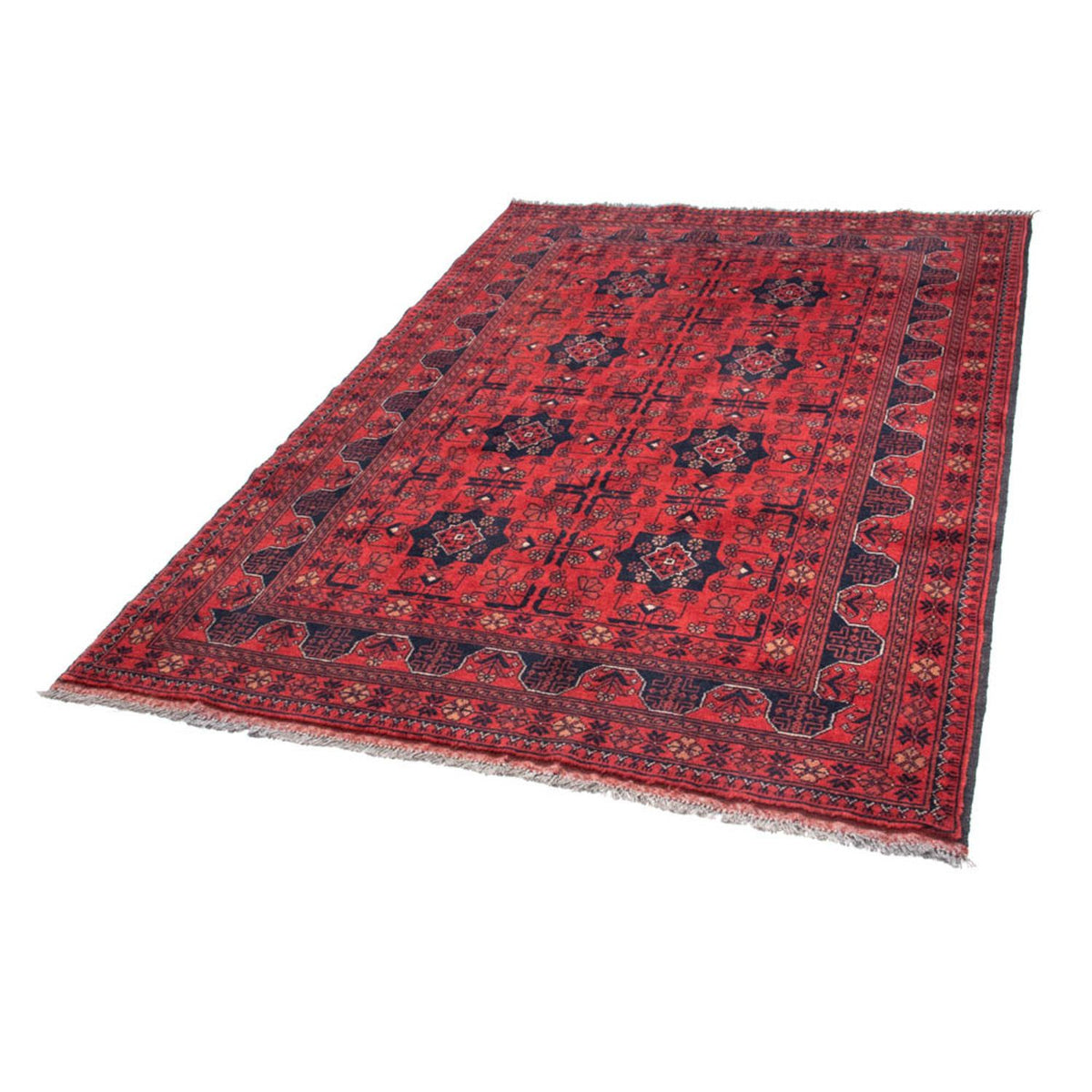 Afghaans tapijt - Kunduz - 188 x 129 cm - rood