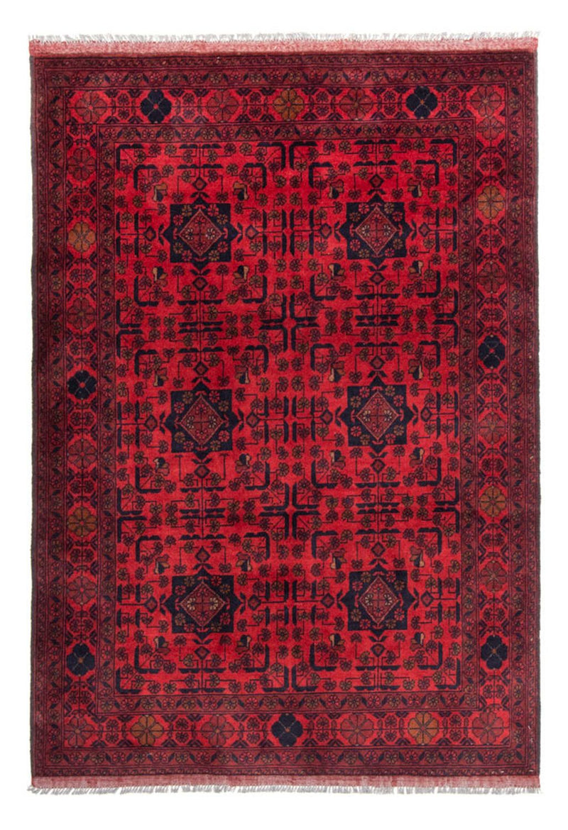 Afghaans tapijt - Kunduz - 190 x 128 cm - rood