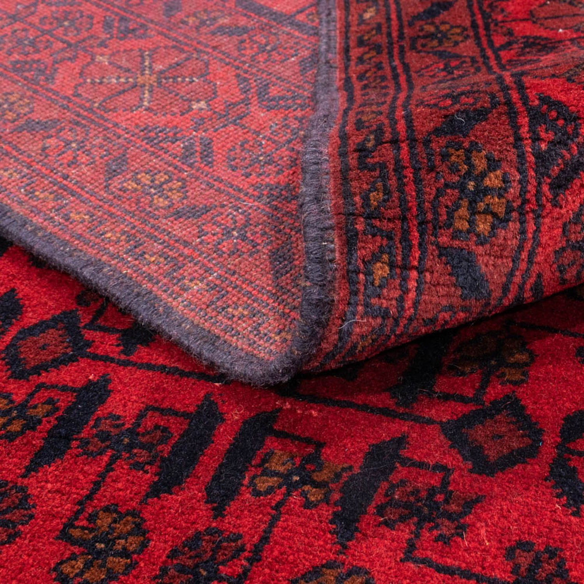 Afghaans tapijt - Kunduz - 190 x 128 cm - rood
