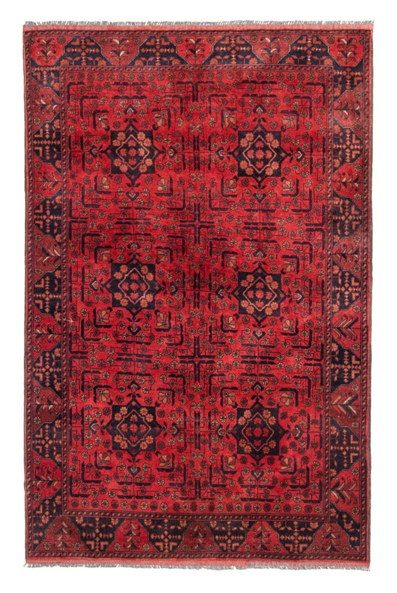 Afghaans tapijt - Kunduz - 193 x 129 cm - rood