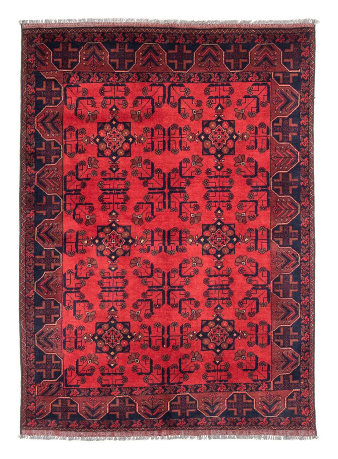 Afghaans tapijt - Kunduz - 184 x 127 cm - rood