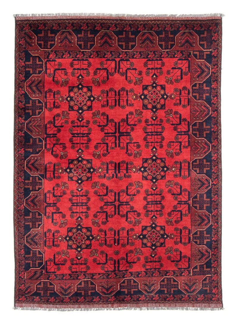 Afghaans tapijt - Kunduz - 184 x 127 cm - rood