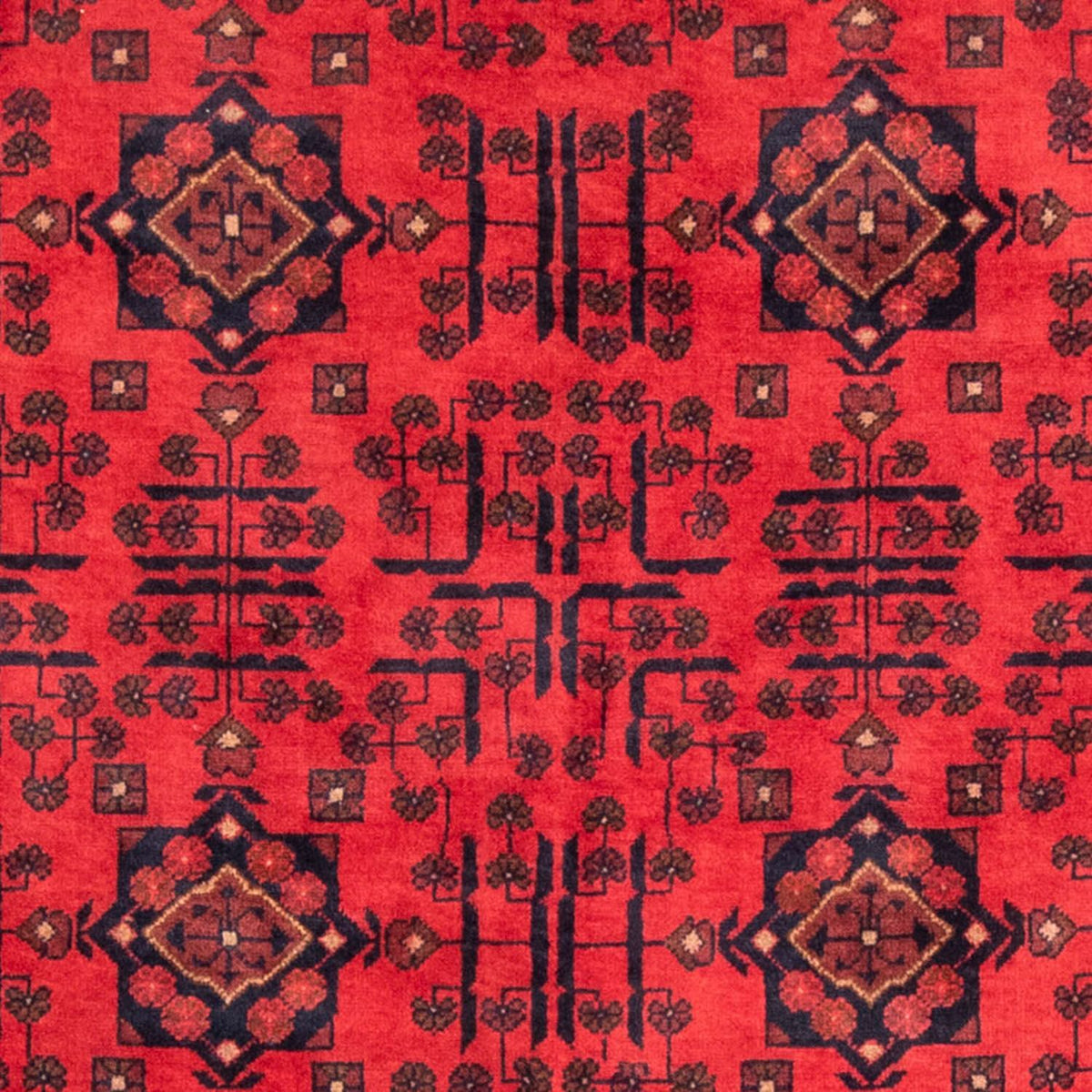 Afghaans tapijt - Kunduz - 195 x 128 cm - rood