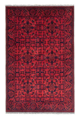 Afghaans tapijt - Kunduz - 186 x 126 cm - rood
