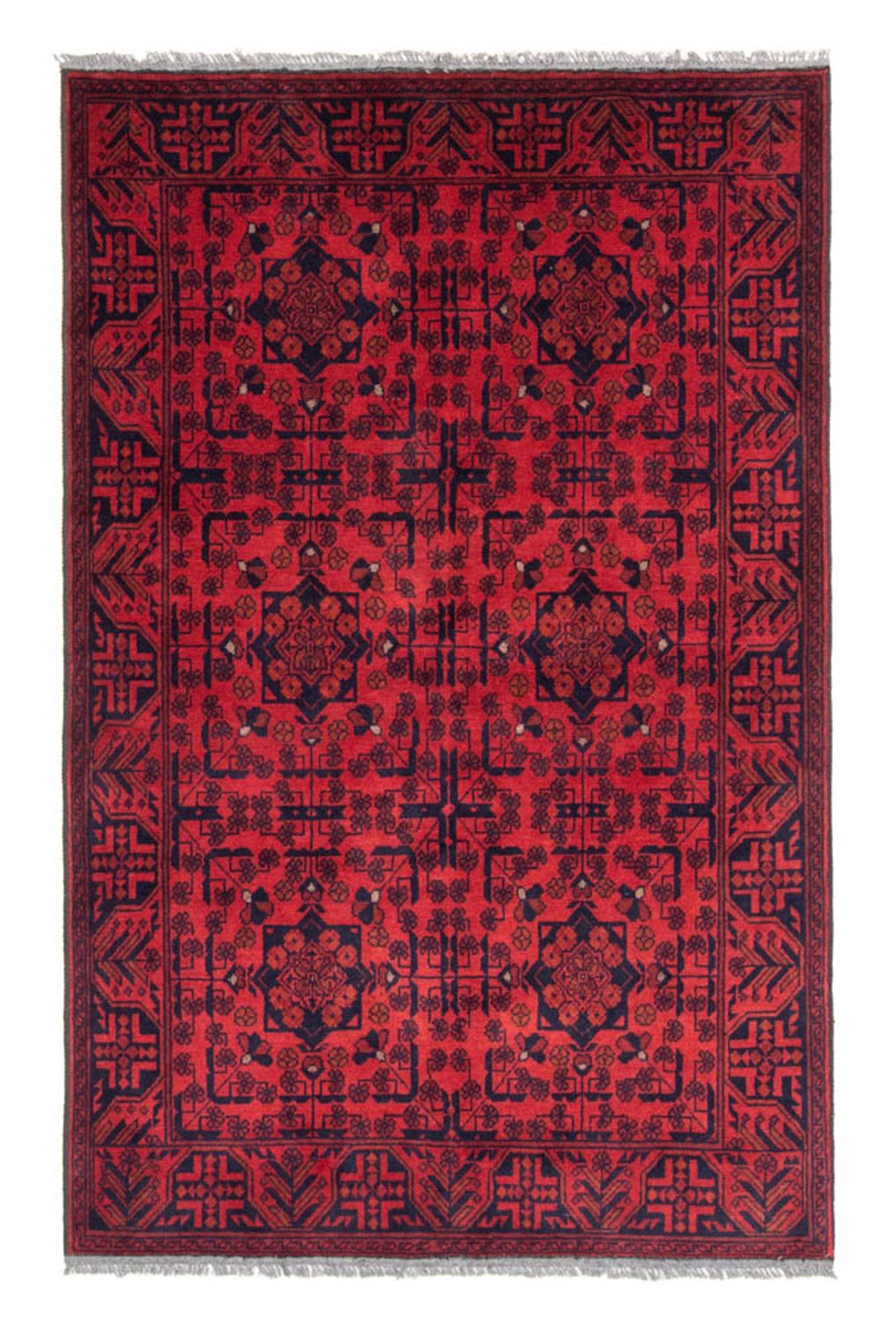 Afghaans tapijt - Kunduz - 186 x 126 cm - rood