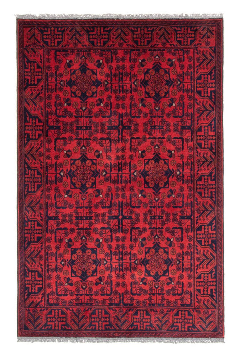 Afghaans tapijt - Kunduz - 186 x 126 cm - rood