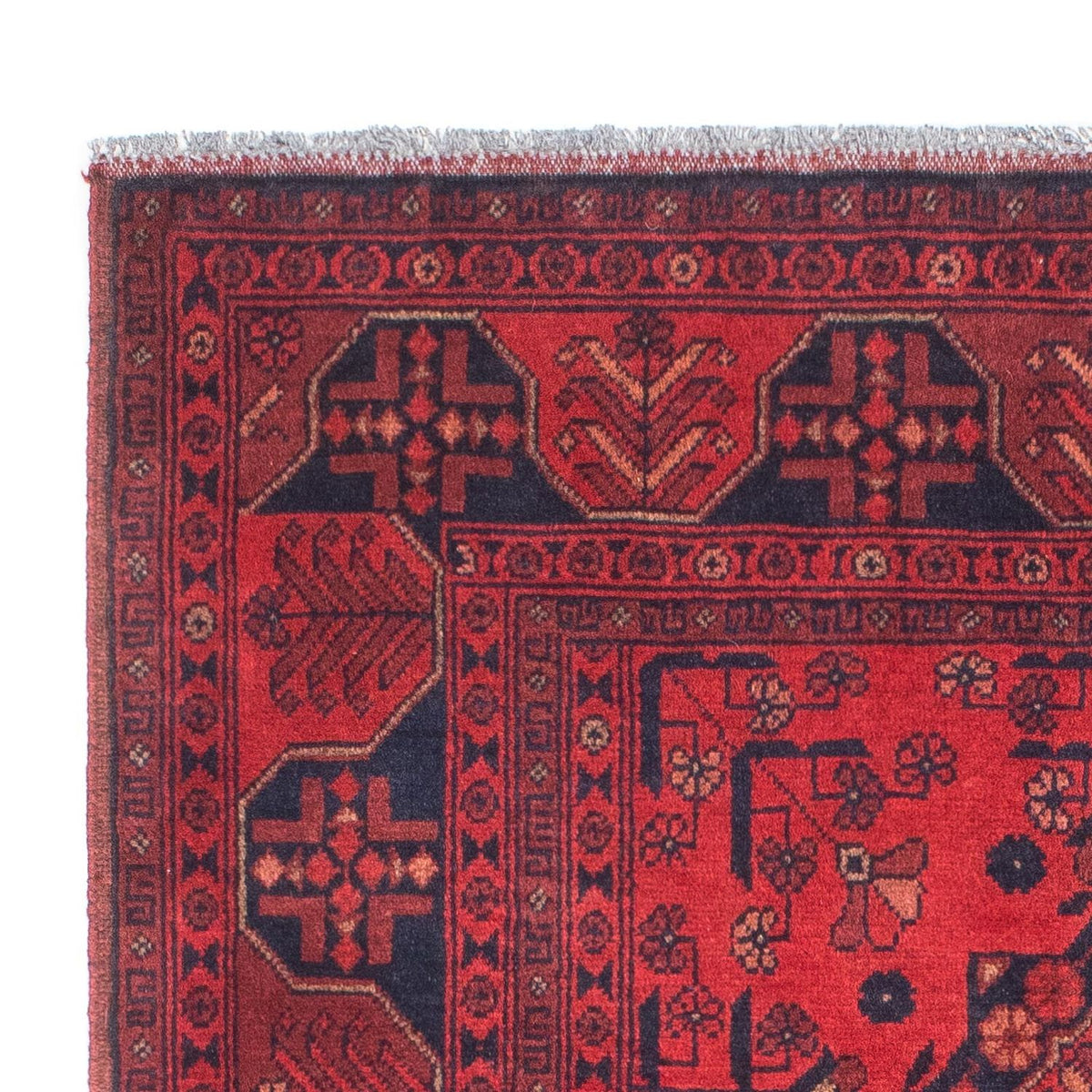 Afghaans tapijt - Kunduz - 151 x 103 cm - rood