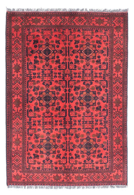 Afghaans tapijt - Kunduz - 149 x 103 cm - donkerrood