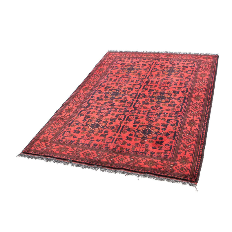 Afghaans tapijt - Kunduz - 149 x 103 cm - donkerrood