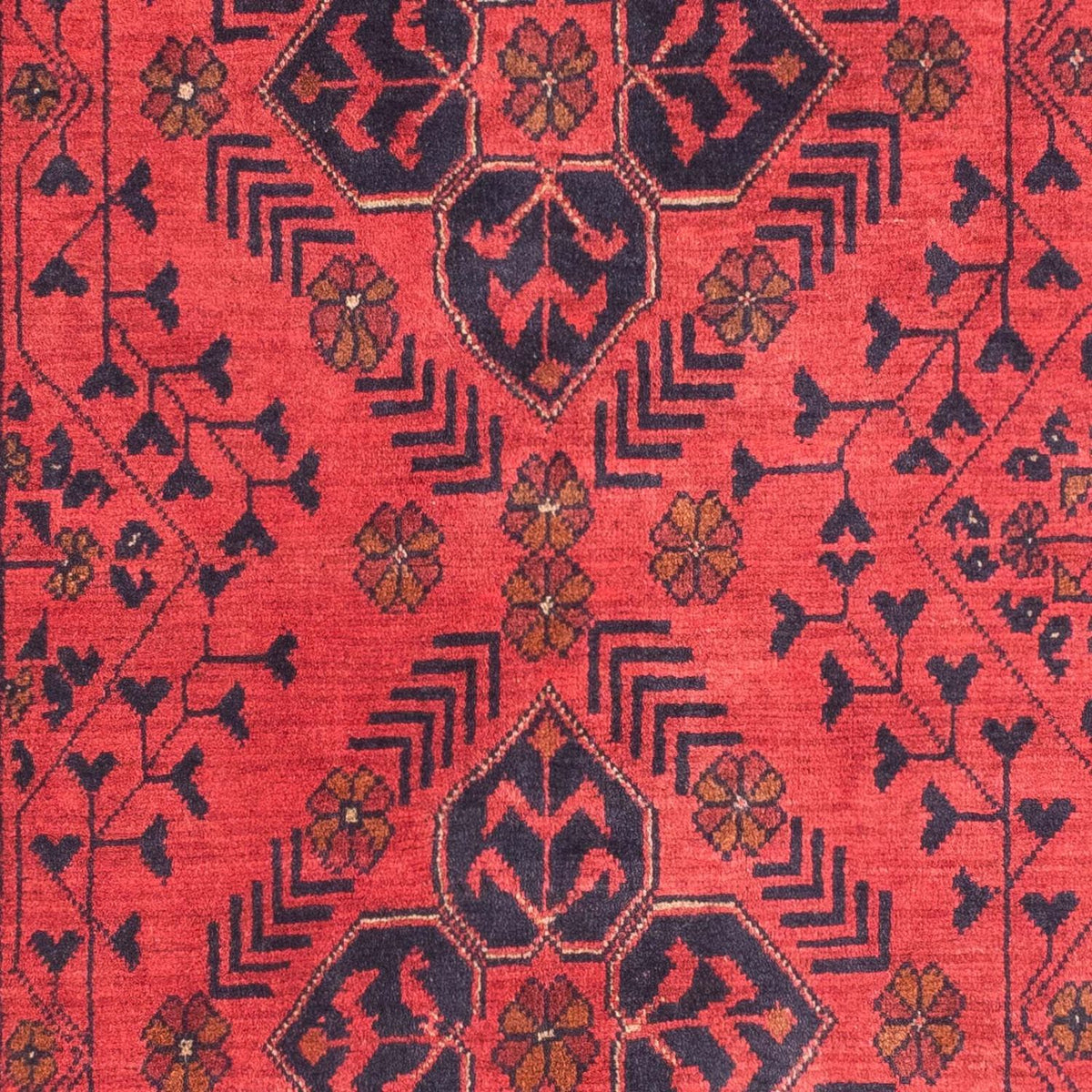 Afghaans tapijt - Kunduz - 146 x 104 cm - donkerrood