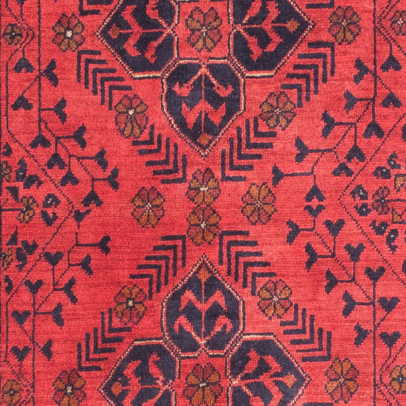 Afghaans tapijt - Kunduz - 146 x 104 cm - donkerrood