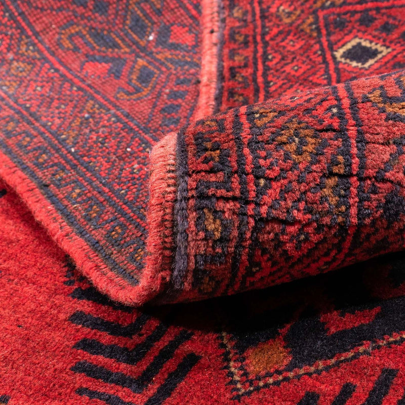 Afghaans tapijt - Kunduz - 146 x 104 cm - donkerrood