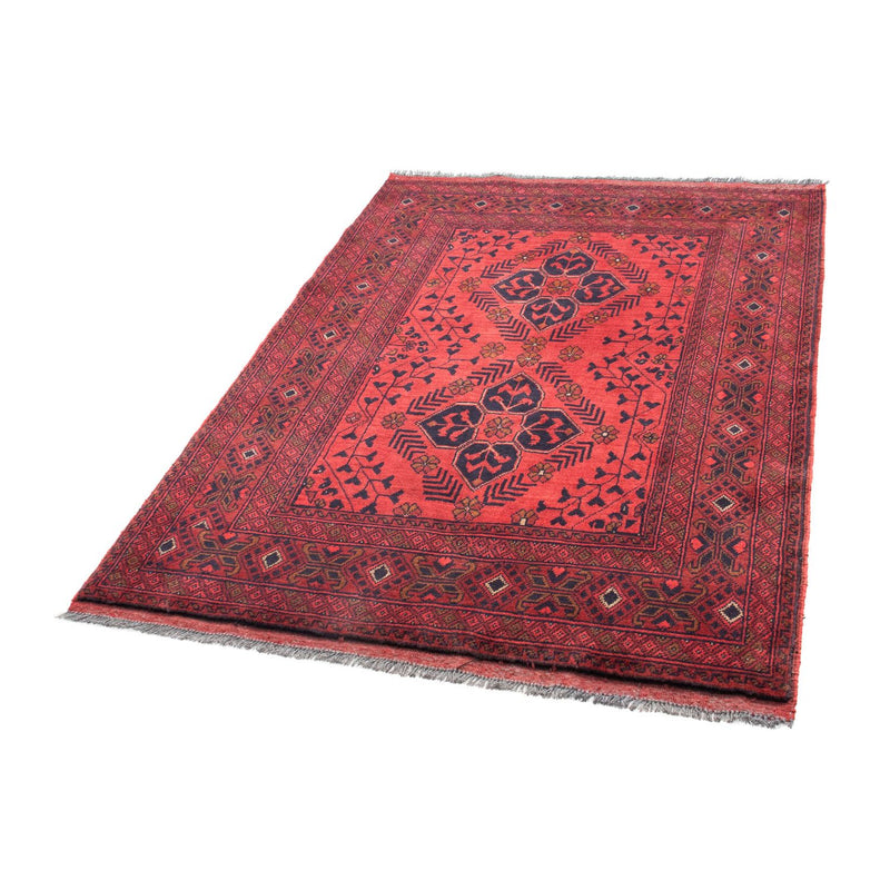 Afghaans tapijt - Kunduz - 146 x 104 cm - donkerrood