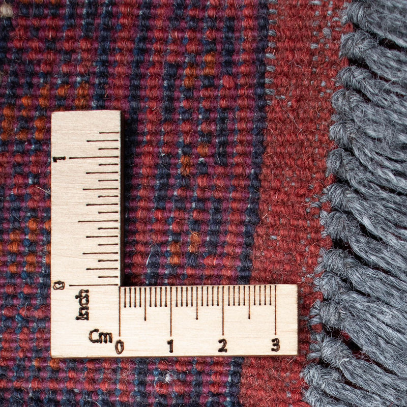 Loper Afghaans tapijt - Kunduz - 298 x 83 cm - donkerrood