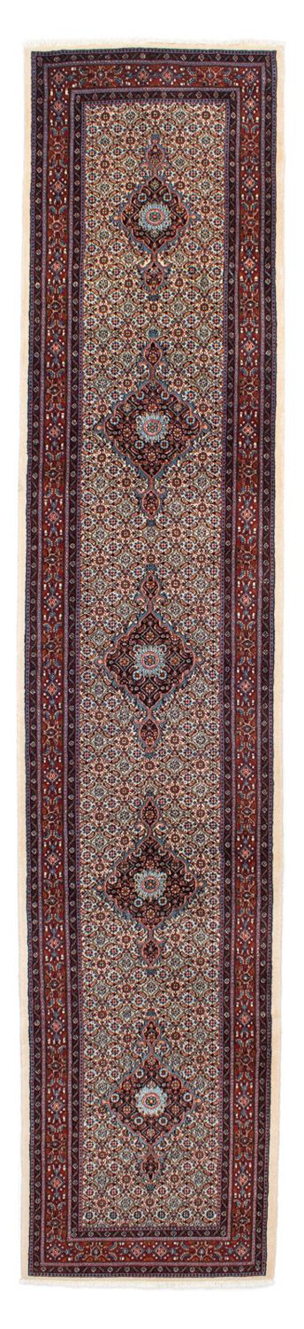 Loper Perzisch tapijt - Klassiek - 396 x 81 cm - beige