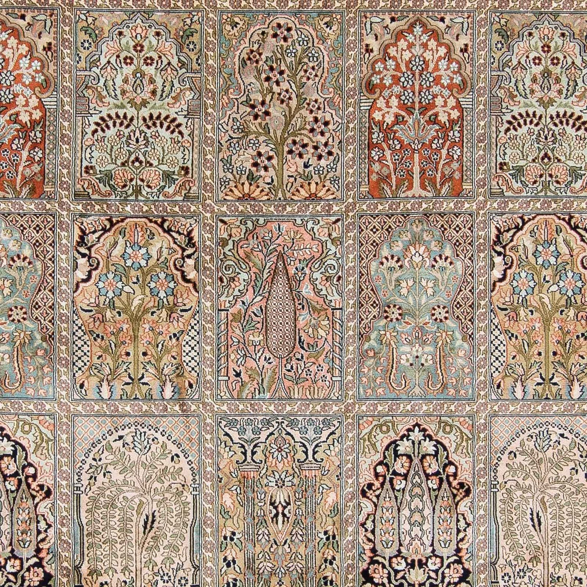 Zijden tapijt - Kashmir Silk - 336 x 251 cm - veelkleurig