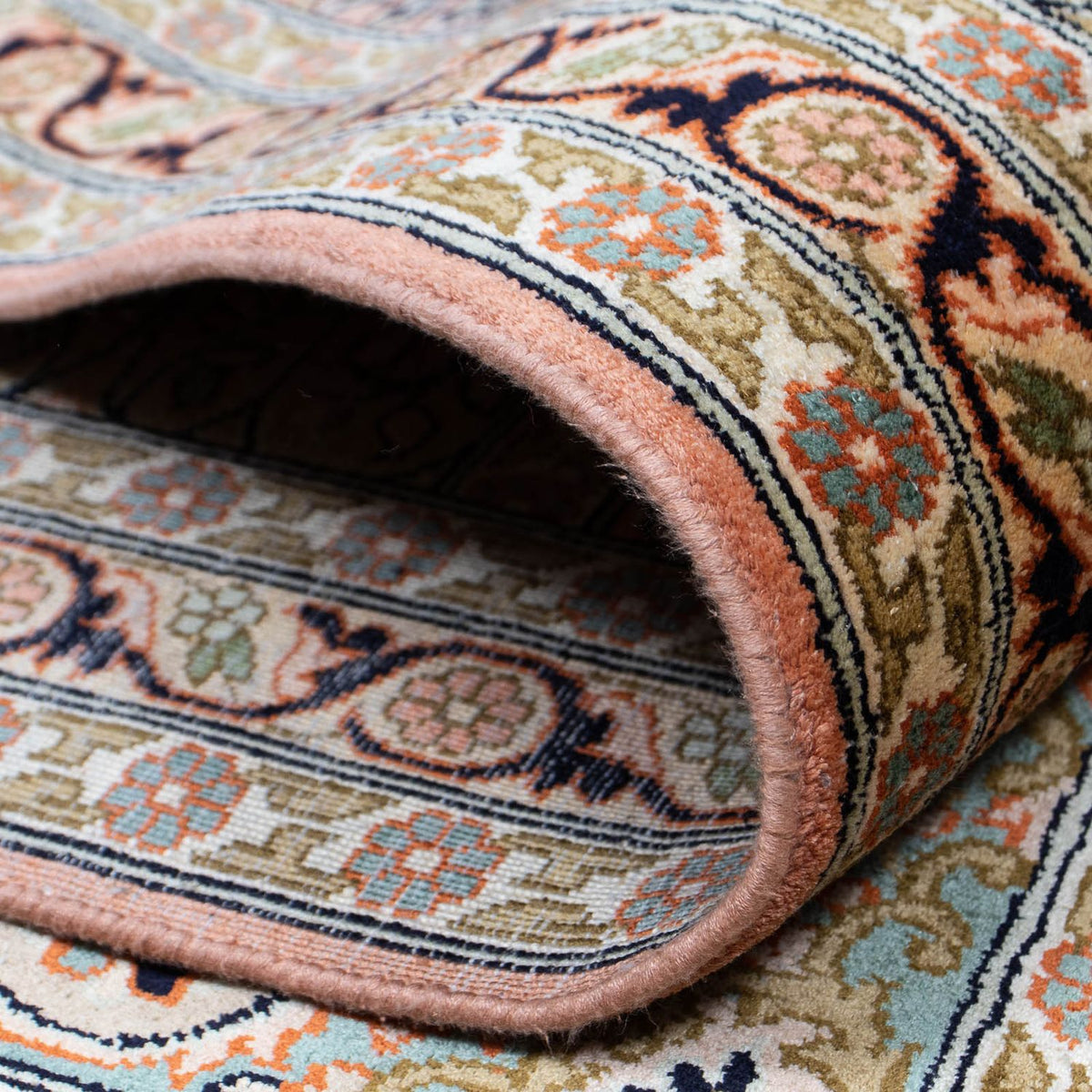 Zijden tapijt - Kashmir Silk - 336 x 251 cm - veelkleurig