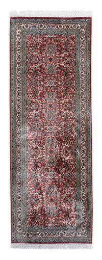 Loper Zijden tapijt - Kashmir Silk - 179 x 64 cm - donkerrood
