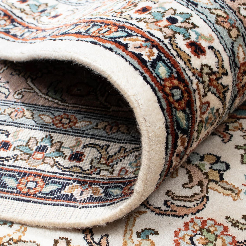 Zijden tapijt - Kashmir Silk vierkant  - 246 x 243 cm - beige