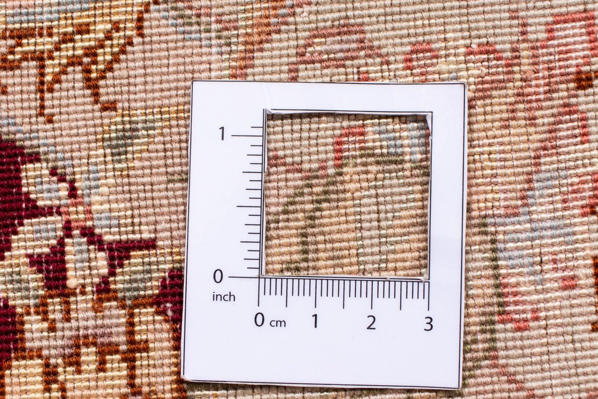 Perzisch tapijt - Tabriz - Royal rond  - 150 x 150 cm - donkerrood