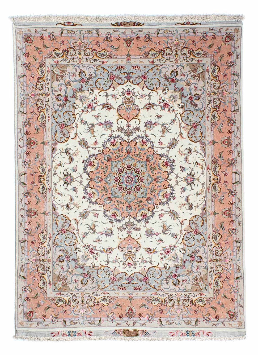 Perzisch tapijt - Tabriz - Royal - 203 x 152 cm - beige