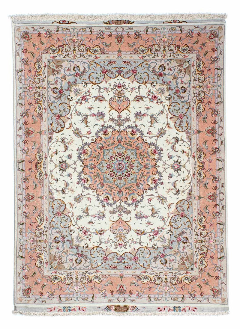 Perzisch tapijt - Tabriz - Royal - 203 x 152 cm - beige
