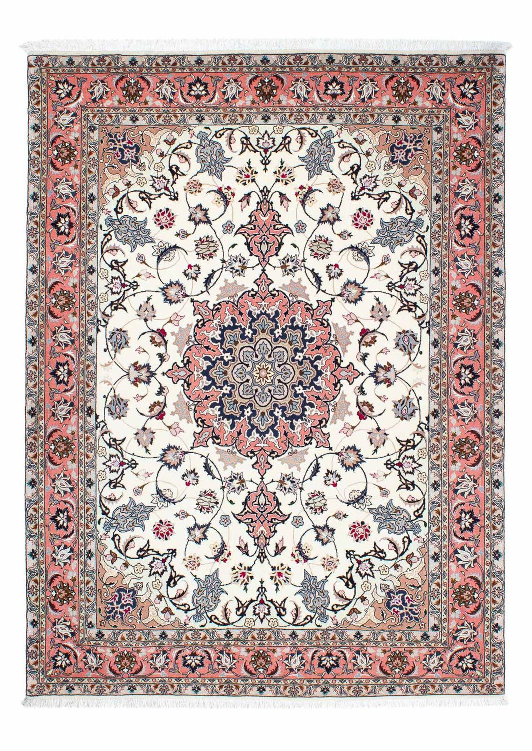 Perzisch tapijt - Tabriz - Royal - 211 x 153 cm - beige