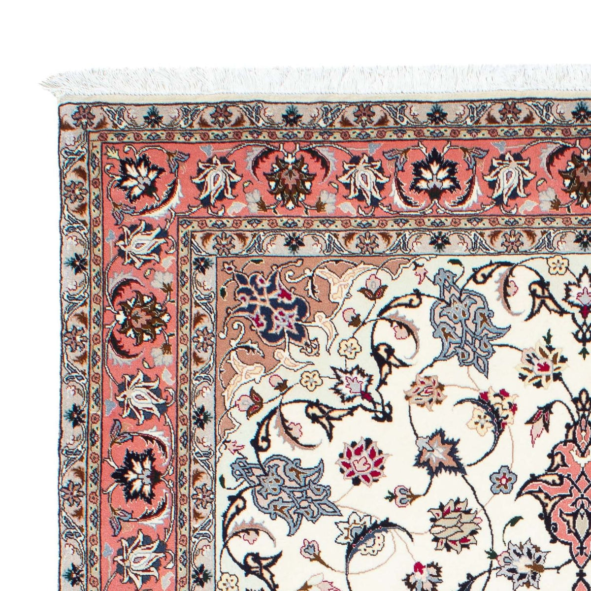 Perzisch tapijt - Tabriz - Royal - 211 x 153 cm - beige