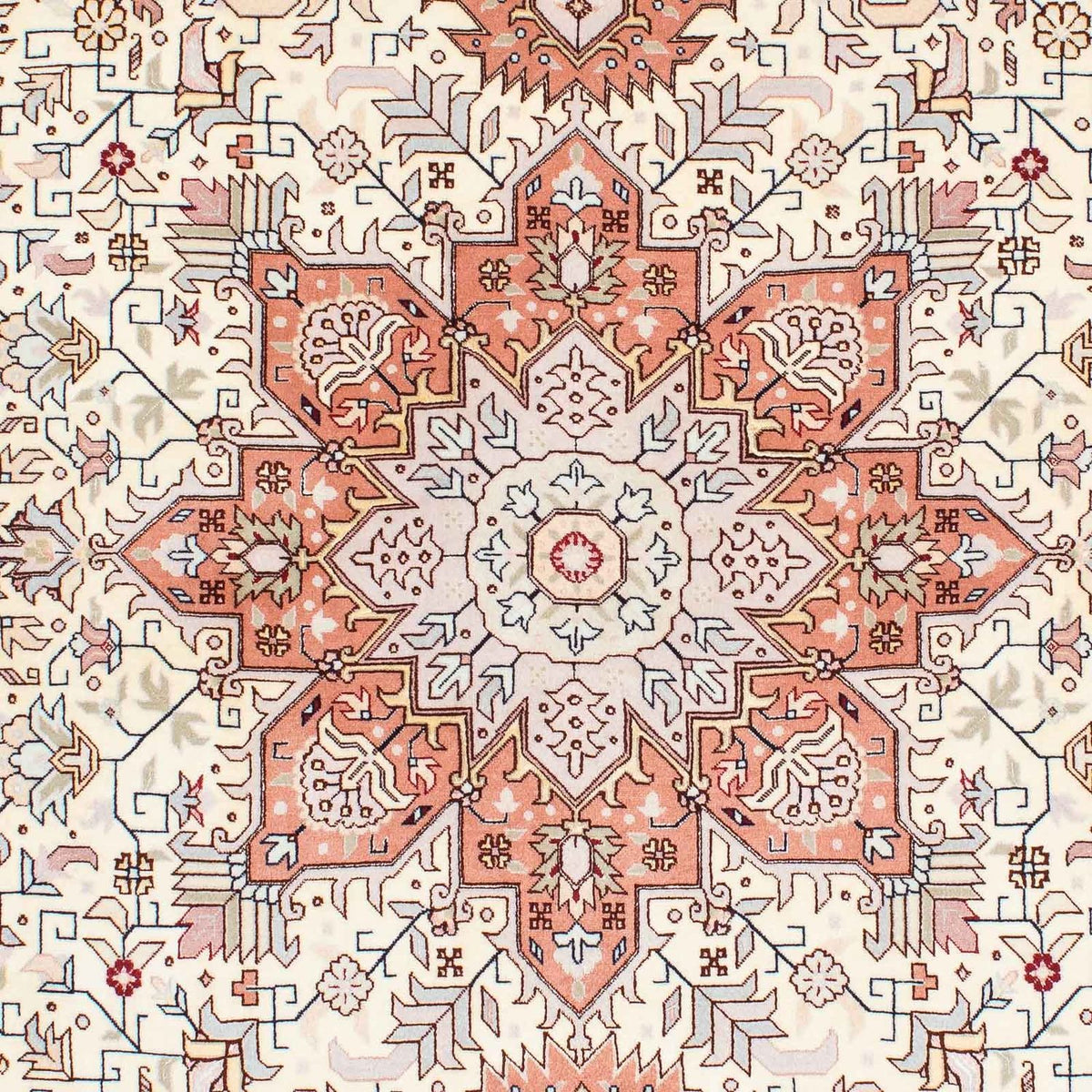 Perzisch tapijt - Tabriz - Royal - 211 x 151 cm - beige