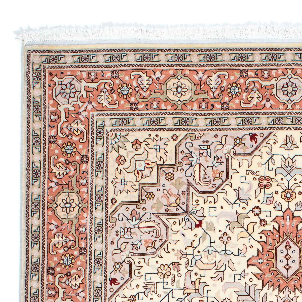 Perzisch tapijt - Tabriz - Royal - 211 x 151 cm - beige
