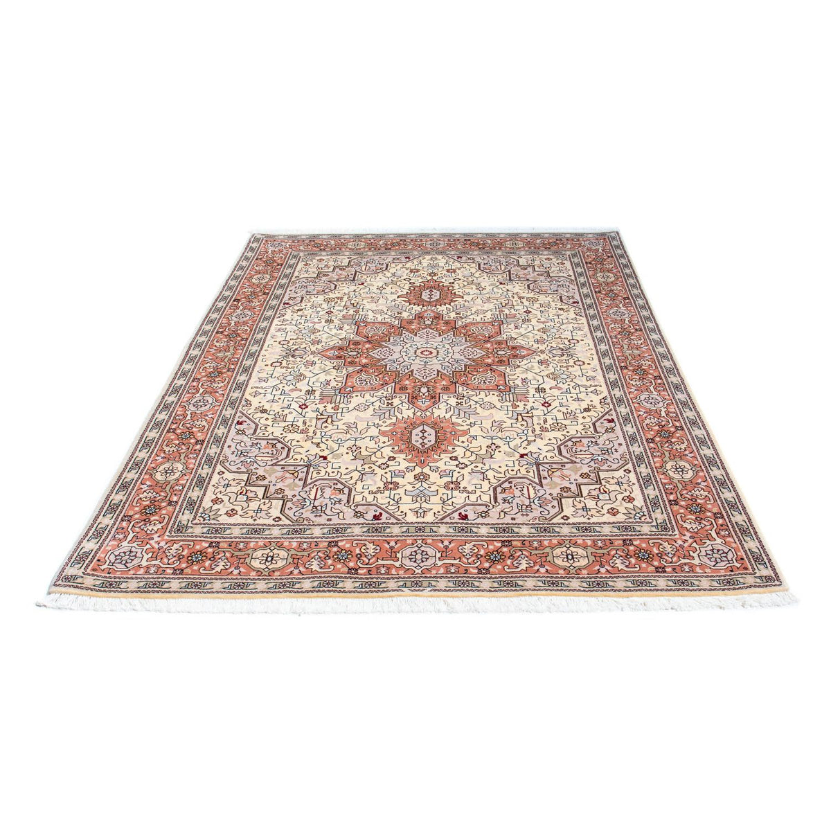 Perzisch tapijt - Tabriz - Royal - 211 x 151 cm - beige