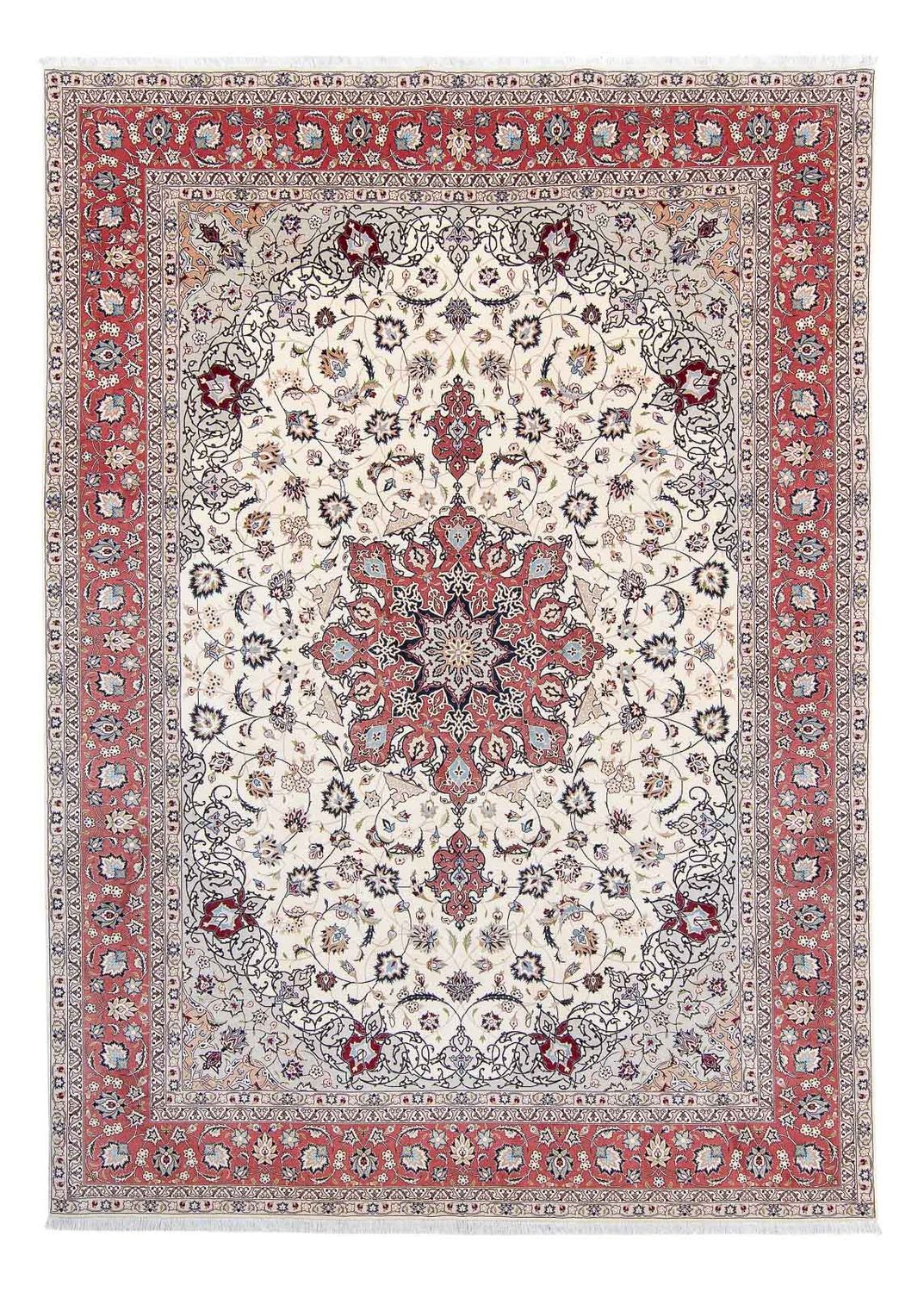 Perzisch tapijt - Tabriz - Royal - 357 x 251 cm - beige