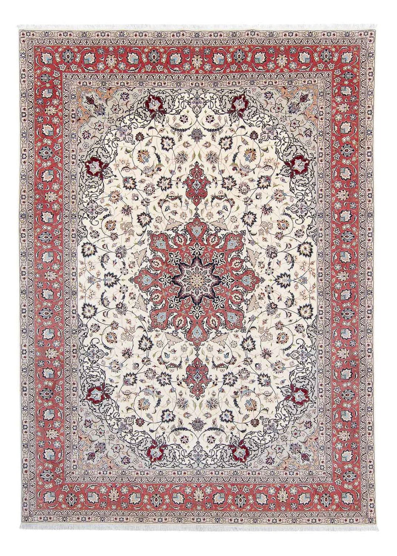 Perzisch tapijt - Tabriz - Royal - 357 x 251 cm - beige