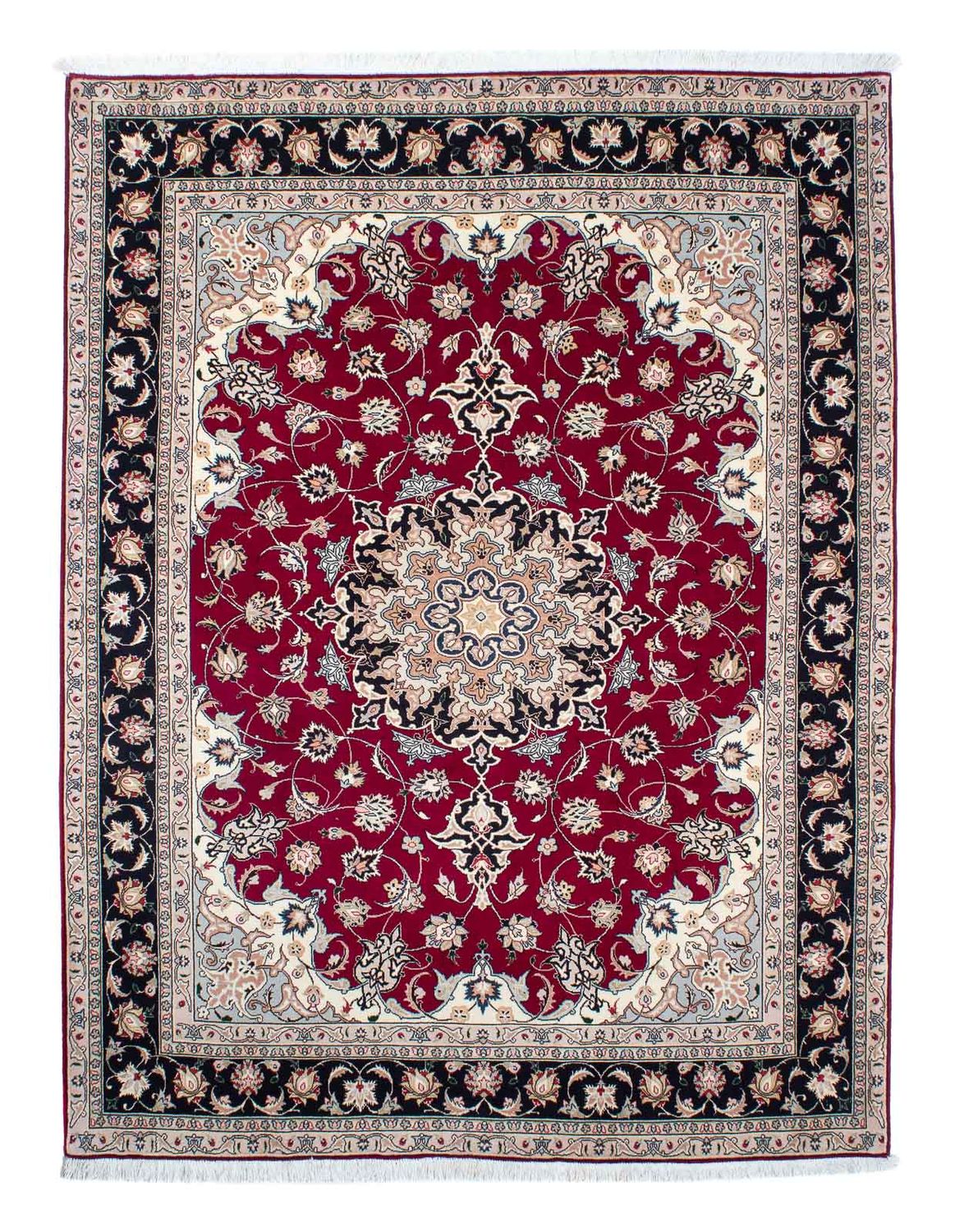 Perzisch tapijt - Tabriz - Royal - 204 x 153 cm - donkerrood