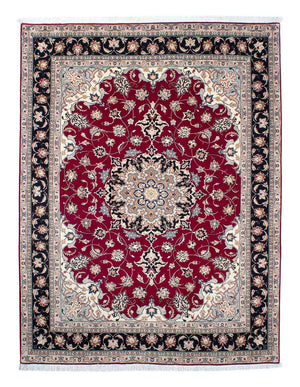 Perzisch tapijt - Tabriz - Royal - 204 x 153 cm - donkerrood