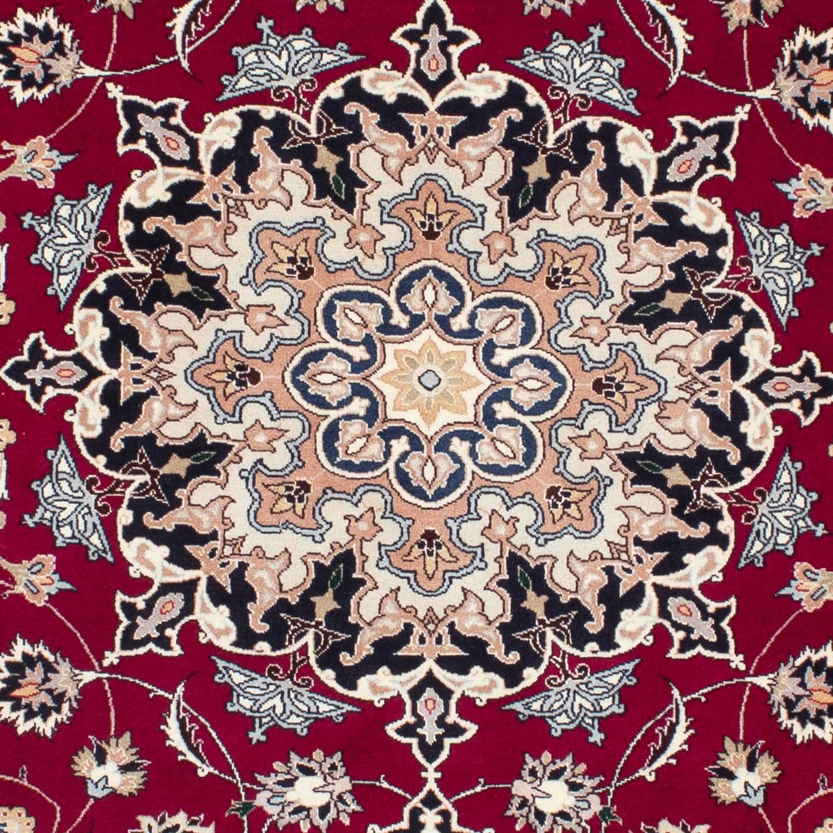 Perzisch tapijt - Tabriz - Royal - 204 x 153 cm - donkerrood