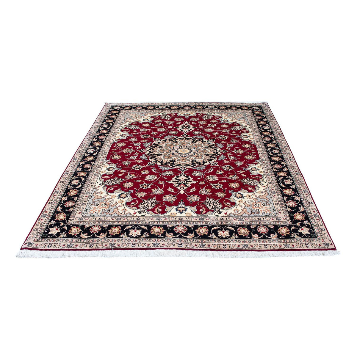 Perzisch tapijt - Tabriz - Royal - 204 x 153 cm - donkerrood