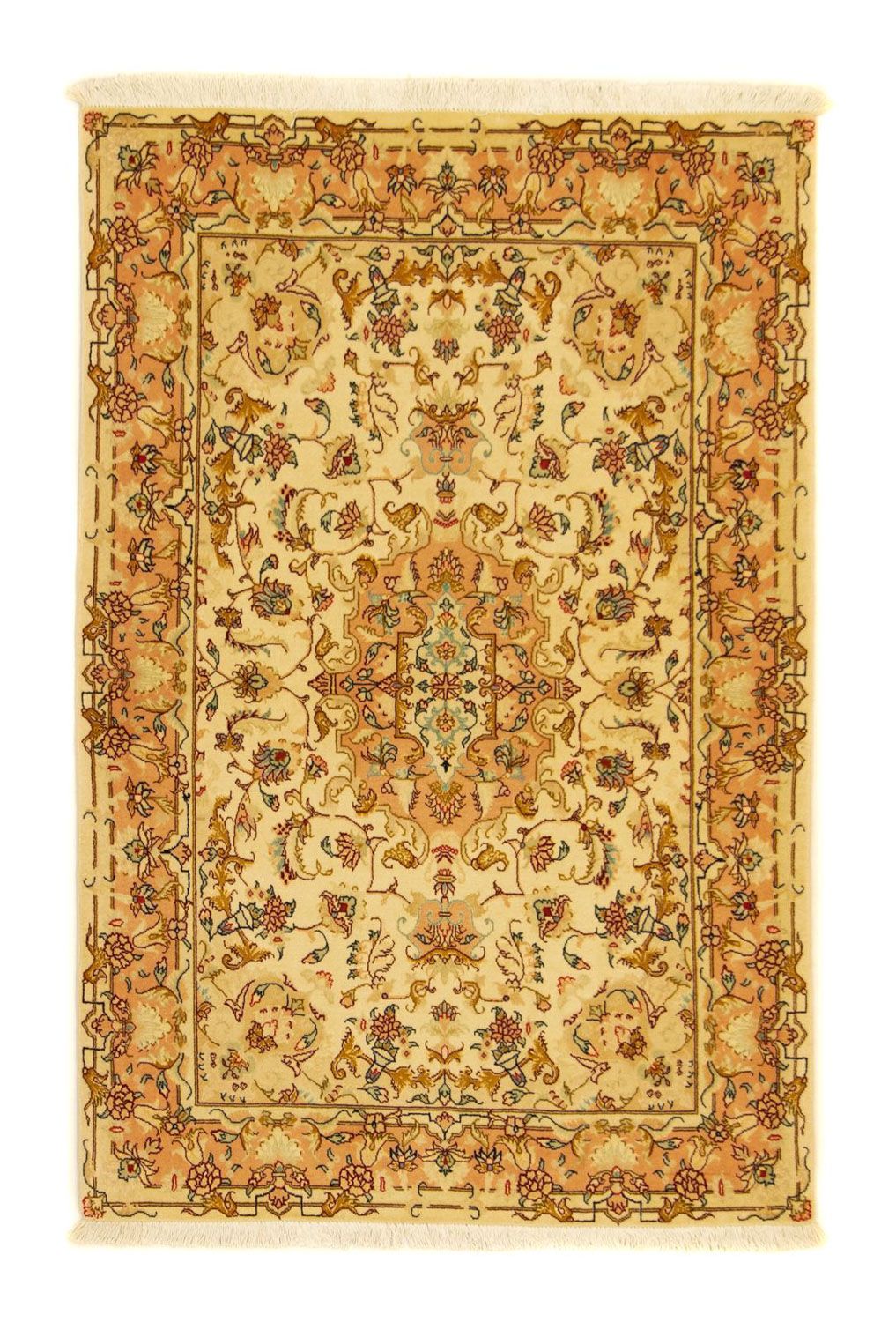 Perzisch tapijt - Tabriz - Royal - 150 x 101 cm - beige