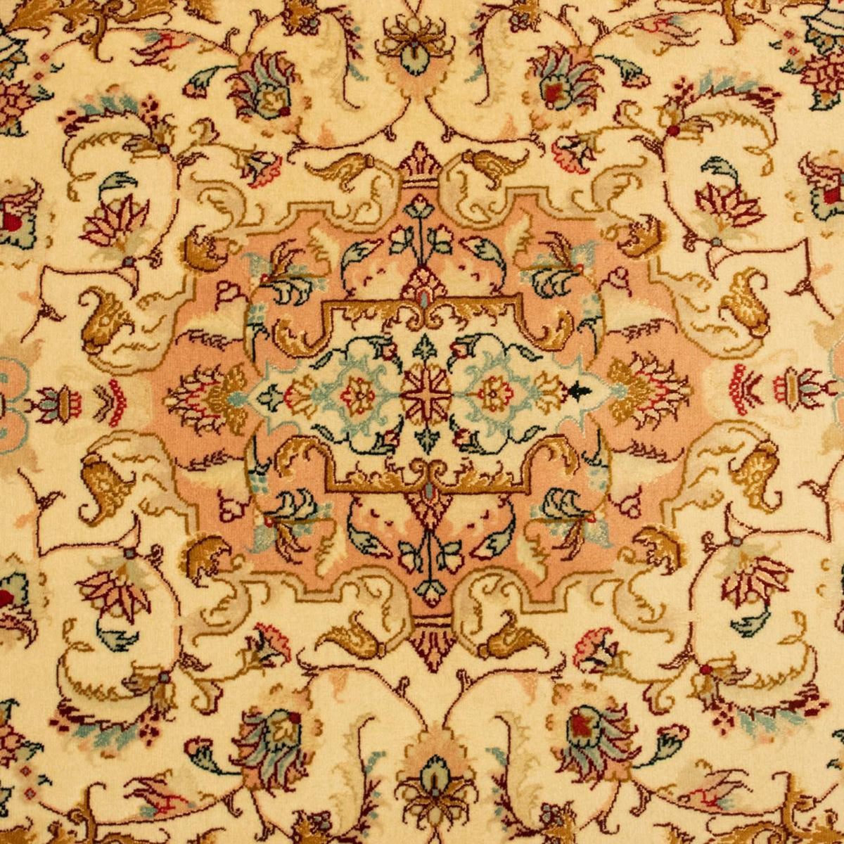 Perzisch tapijt - Tabriz - Royal - 150 x 101 cm - beige