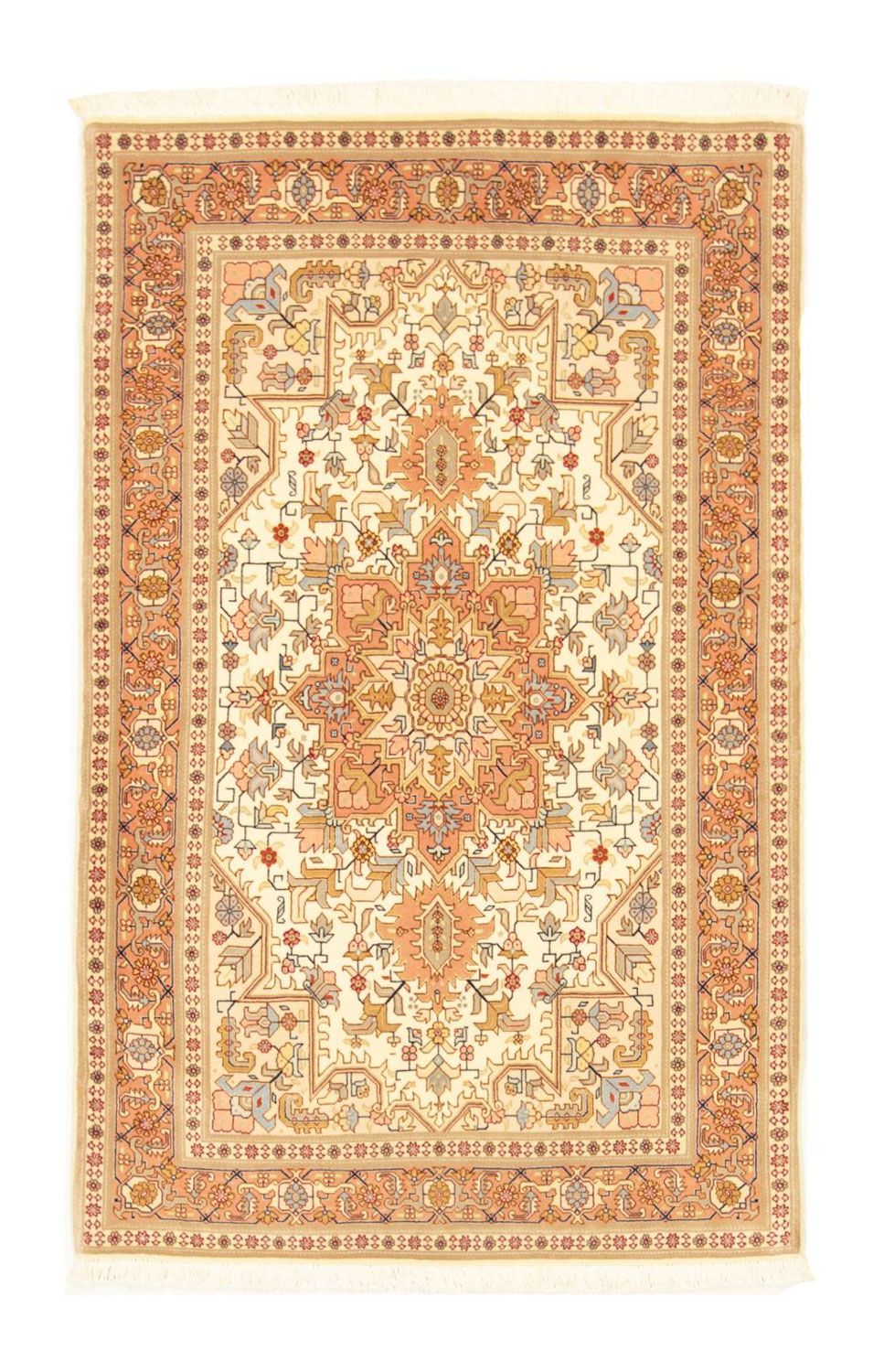 Perzisch tapijt - Tabriz - Royal - 153 x 98 cm - beige