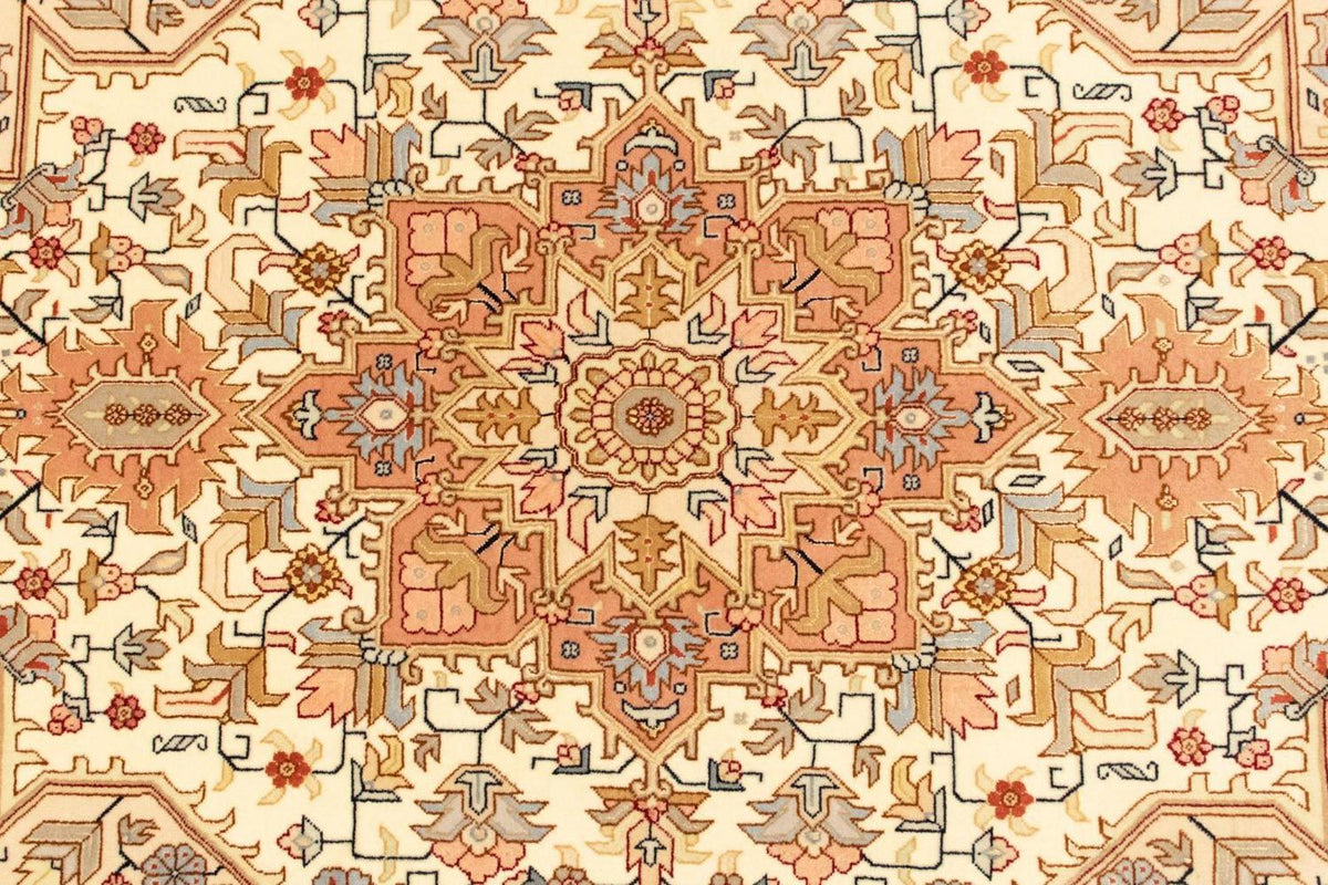 Perzisch tapijt - Tabriz - Royal - 153 x 98 cm - beige