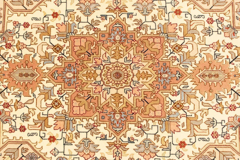 Perzisch tapijt - Tabriz - Royal - 153 x 98 cm - beige